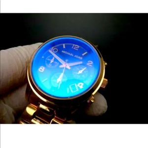 NEW BLUE MICHAEL KORS Runway MK5940 Iridescent